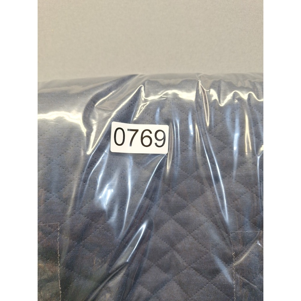 Daniel Cremieux Men's 4XB Blue Quilted Full Zip Vest Suede Shoulder Trim Preppy - Picture 10 of 10